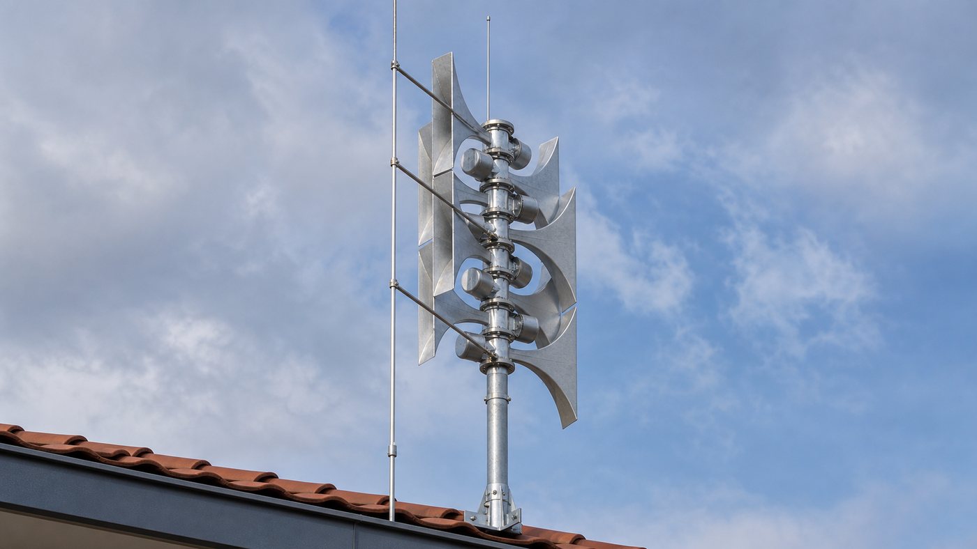 Sirene auf einem Dach als Warnsystem für die Bevölkerung