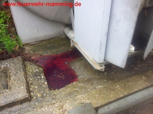 Foto zum Einsatz ausgelaufenes Heizöl