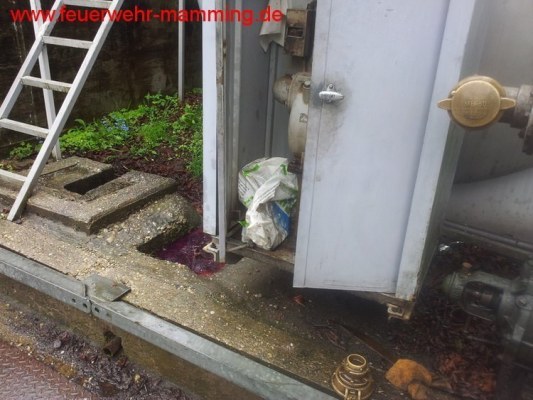 Foto zum Einsatz ausgelaufenes Heizöl