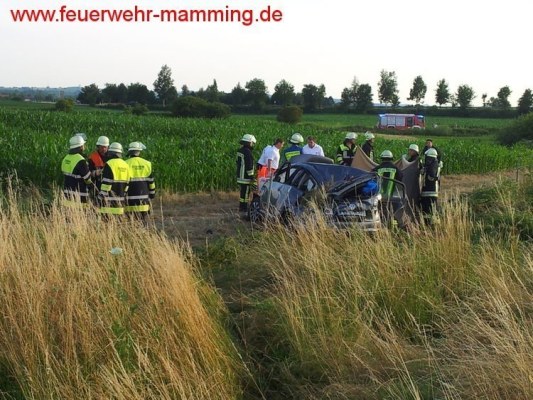 Foto zum Einsatz VU A 92 - PKW Überschlag