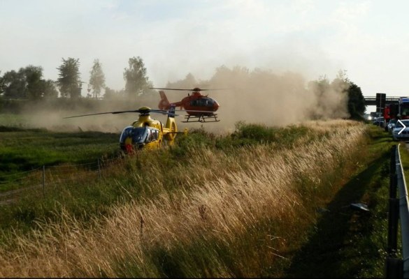 Foto zum Einsatz VU A 92 - PKW Überschlag
