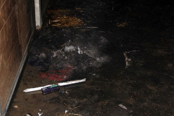 Foto zum Einsatz Erneuter Brand einer Pferdestallung