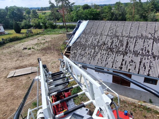 Foto zum Einsatz Notreparatur Dach nach Sturm