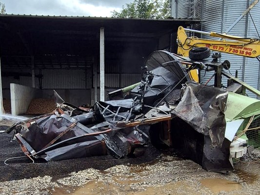 Foto zu Brand einer Trocknungsanlage
