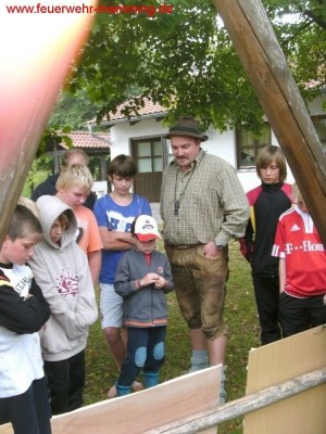 Foto zum Termin Fußballjugend bei der Feuerwehr