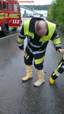 Foto zum Termin Reinigungsarbeiten nach Unwettereinsatz in Wirnsing