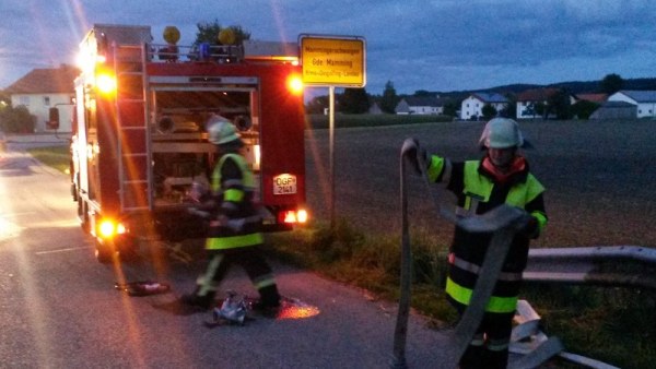 Foto zum Termin Löschübung in der Mammingerschwaigen