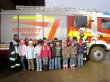 Schulklasse bei der Feuerwehr