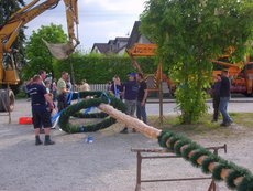 Maibaum einholen und aufstellen