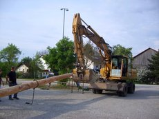 Maibaum einholen und aufstellen