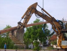 Maibaum einholen und aufstellen