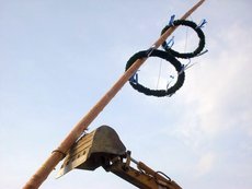 Maibaum einholen und aufstellen