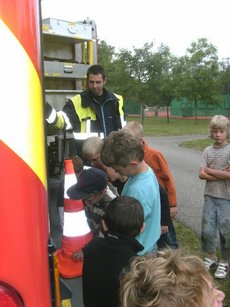 Fußballjugend bei der Feuerwehr