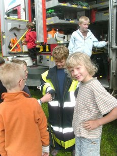 Fußballjugend bei der Feuerwehr