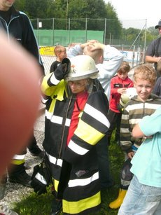 Fußballjugend bei der Feuerwehr