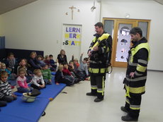 Einsatzübung im Kindergarten Mamming