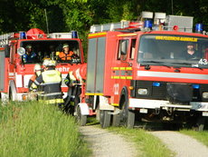 Waldbrandübung in Töding