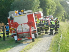 Waldbrandübung in Töding