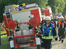 Waldbrandübung in Töding