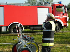 Waldbrandübung in Töding