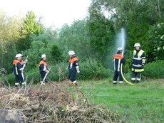 Waldbrandübung in Töding