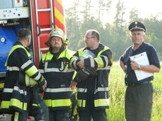 Waldbrandübung in Töding