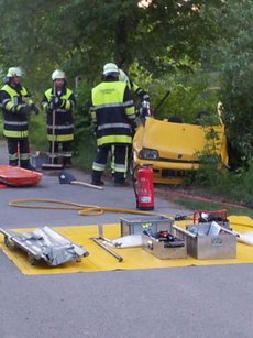 Übung - PKW gegen Baum