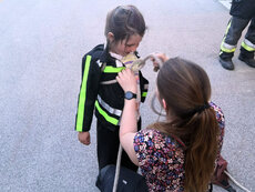 Übungsaufbau "Gruppe im Löscheinsatz"