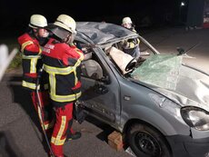 THL Übung "Verkehrsunfall"