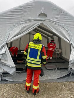 Übung zusammen mit BRK