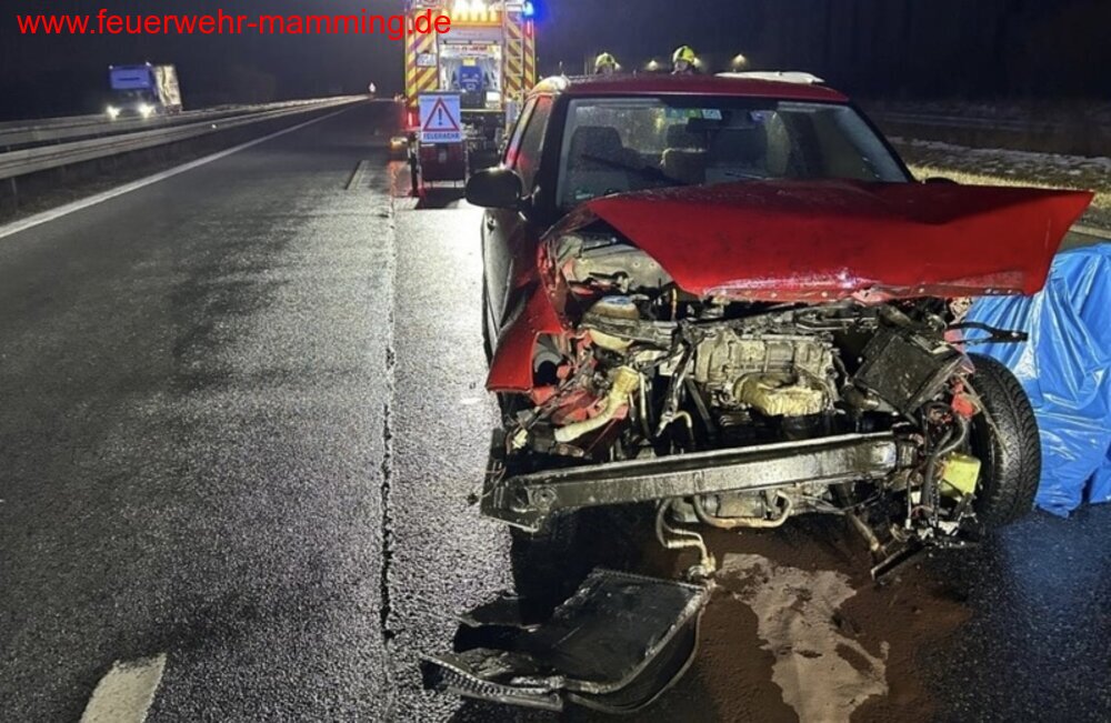 Verkehrsunfall auf der Autobahn, 26.01.2026